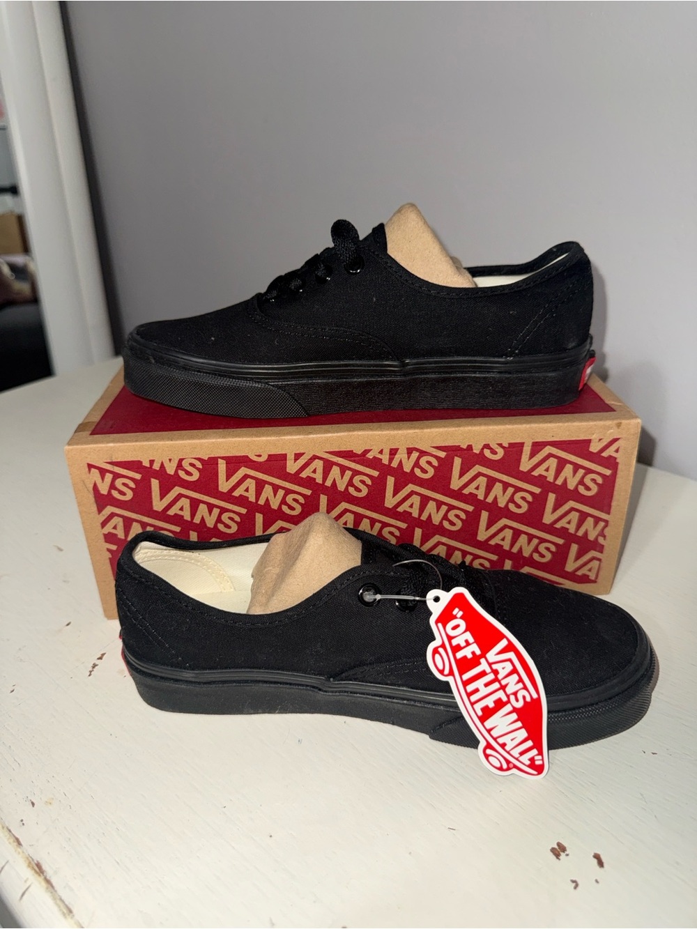 Vans Black Classic Low-Top Canvas Sneakers